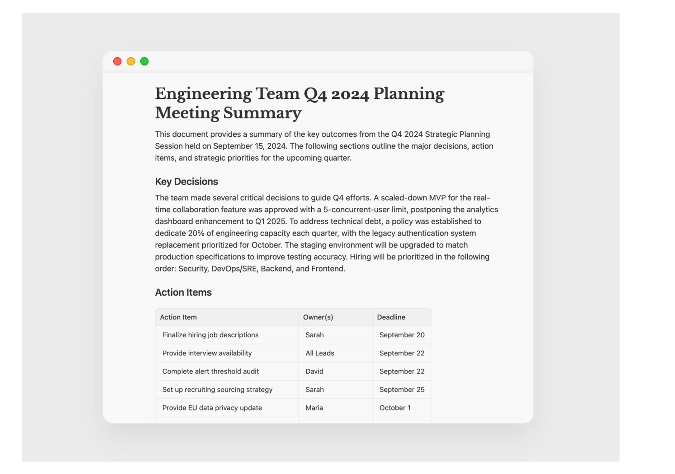 Vista previa del resumidor de texto con AI