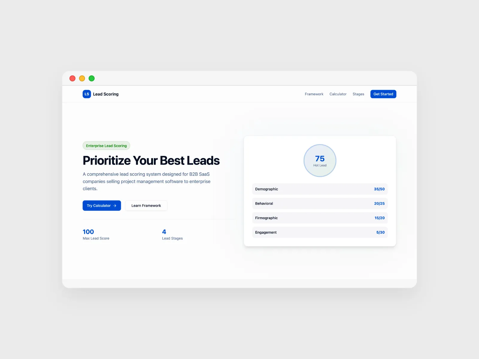 Sistema de puntuación de prospectos