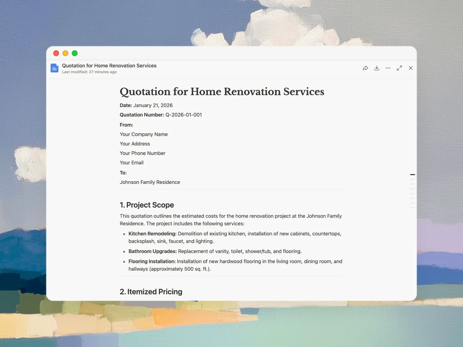 Product quotation for wholesale and bulk orders